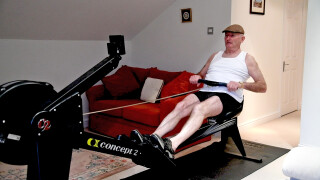 Seen here in training before his voyage Seen here in training before his voyage